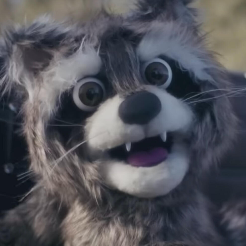 raccoon custom puppet